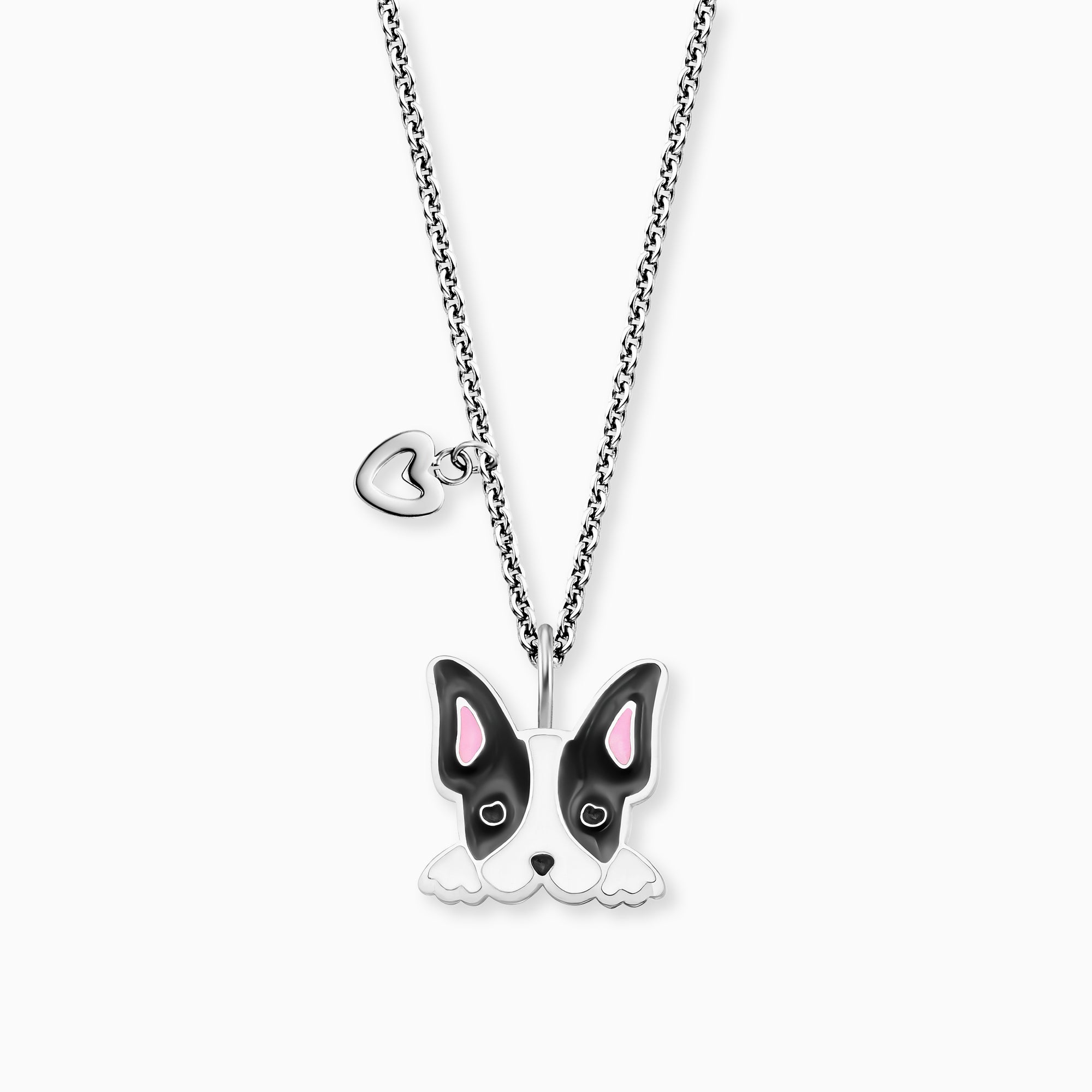 Engelsrufer Kinder collana cane acciaio smalto bambina
