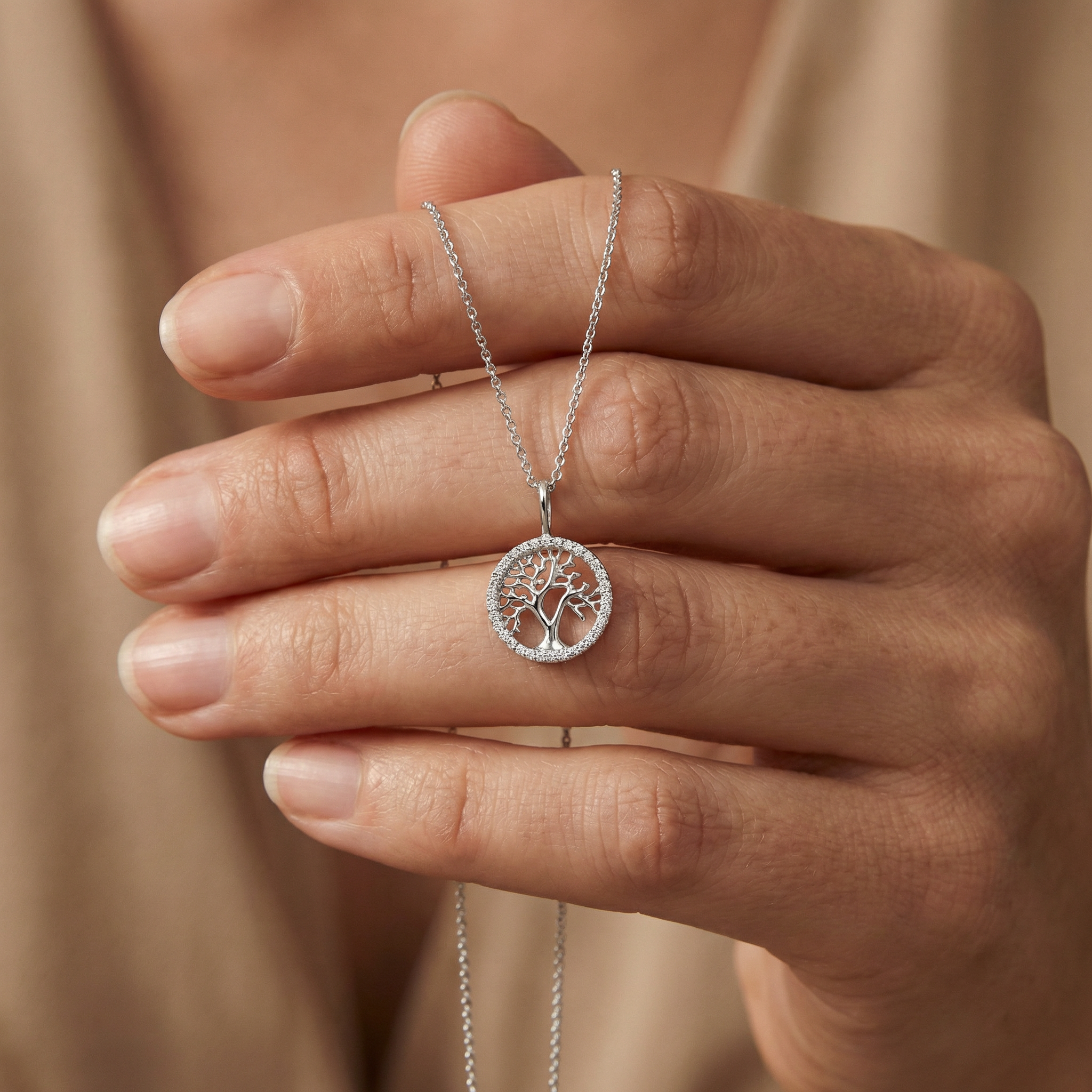 Engelsrufer Albero Vita collana argento zirconia regolabile