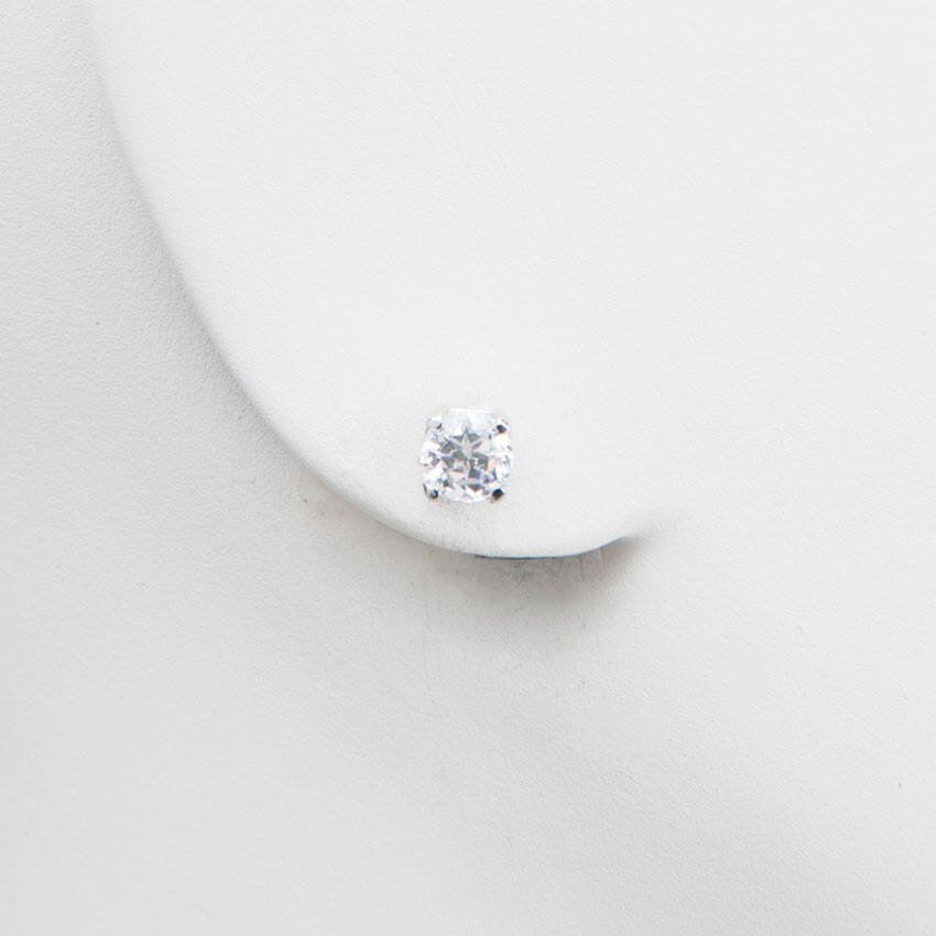 Chic Ad Hoc Orecchini Punto Luce Oro Zircone 6 mm