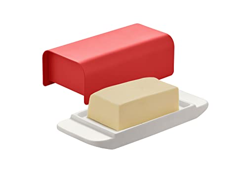 Alessi Mattina BG04 R burriera porcellana rossa