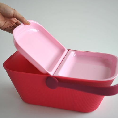Alessi Petnic AMMI27 PO cestino viaggio animali rosso