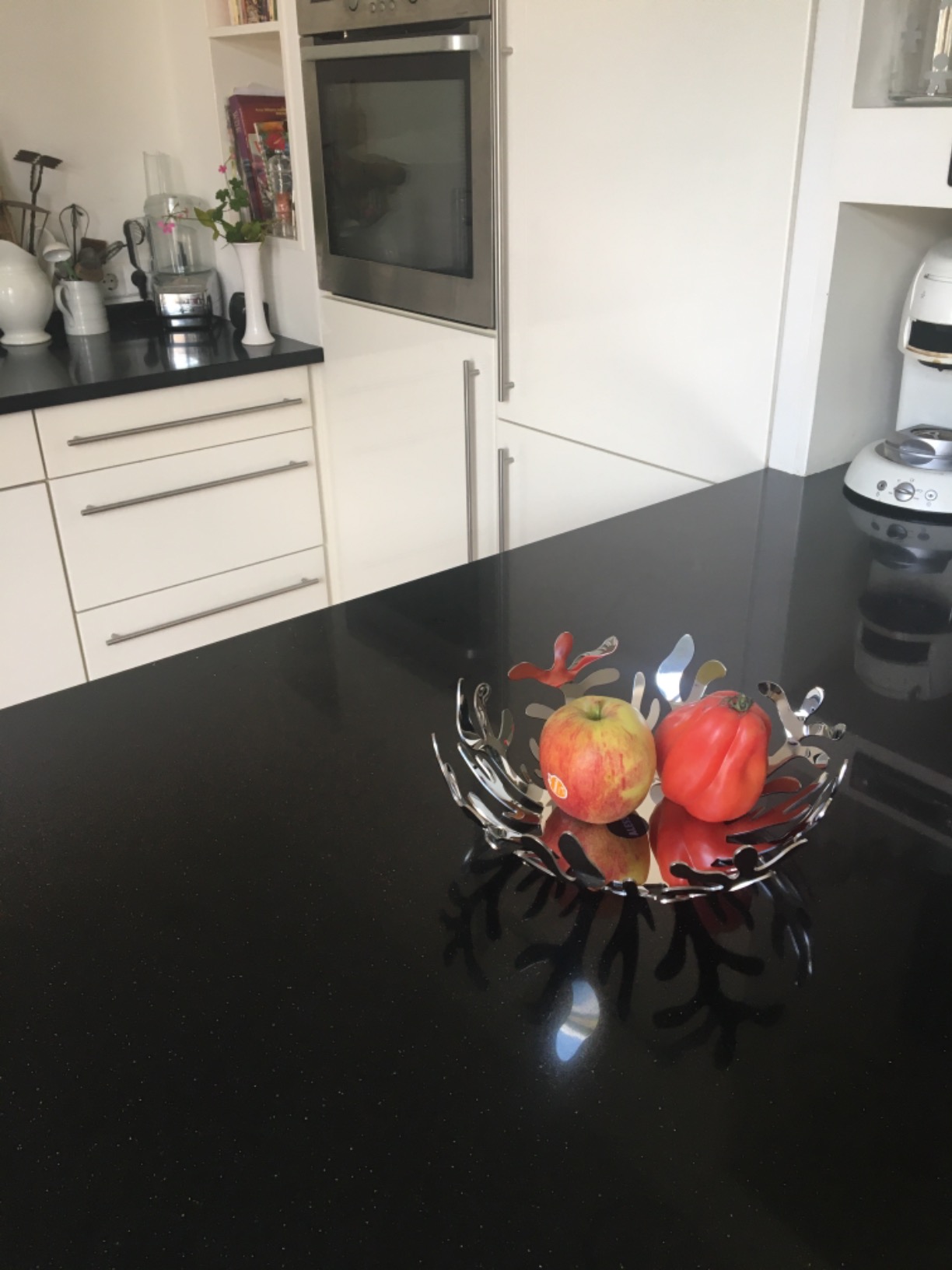 Alessi ESI01/25 Mediterraneo fruttiera acciaio 25 cm argento