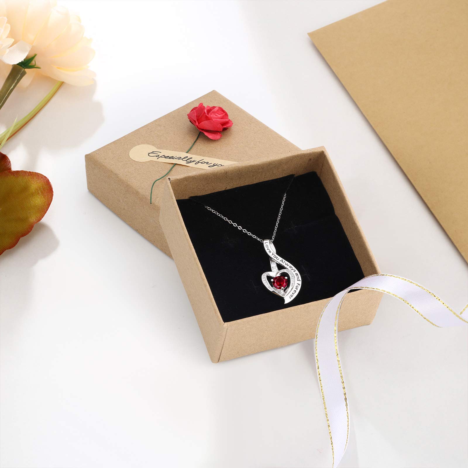 Jessemade Gioielli Collana Cuore Argento 925 Mamma