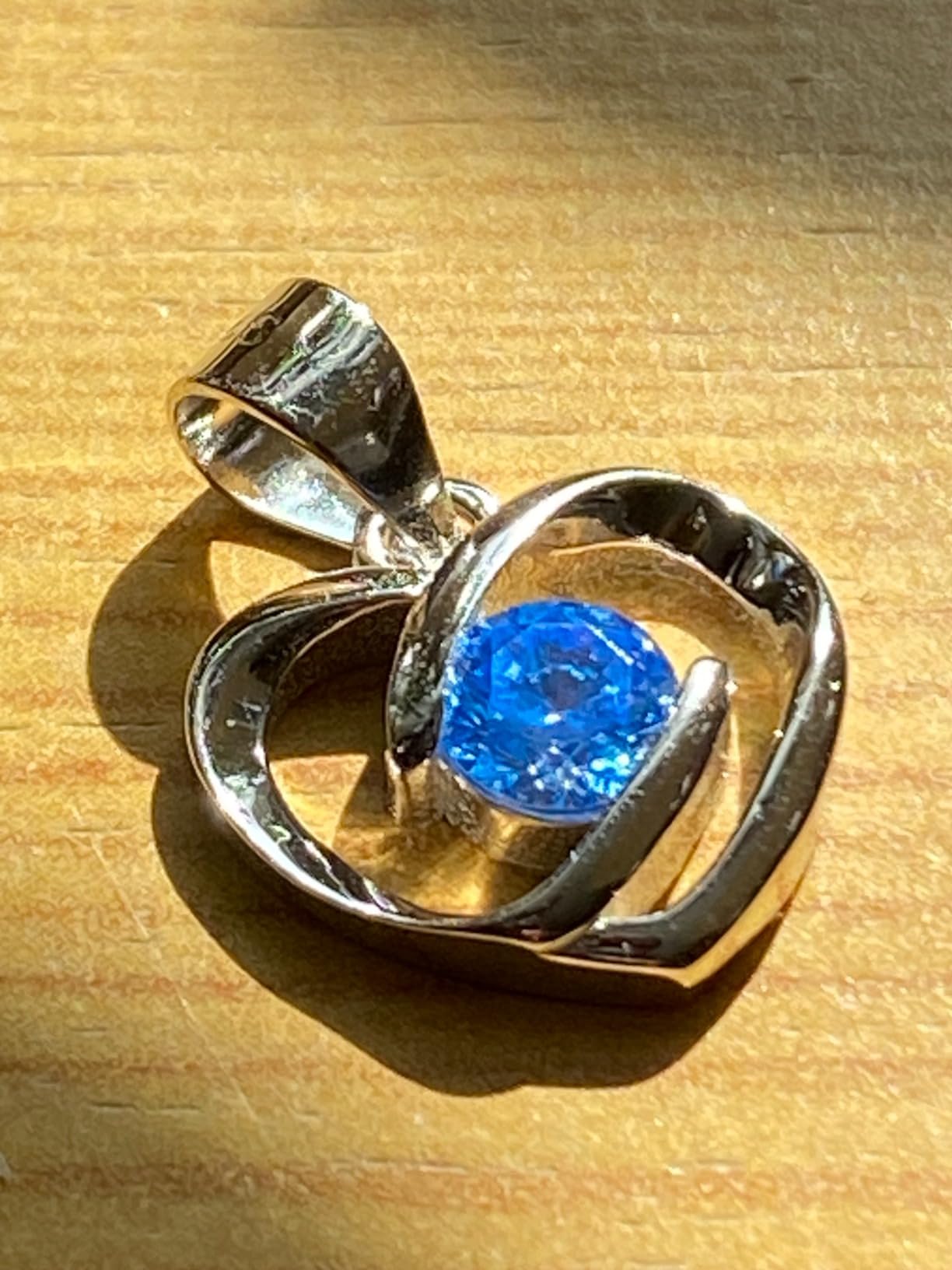 Infinionly collana cuore blu argento 925 45 cm