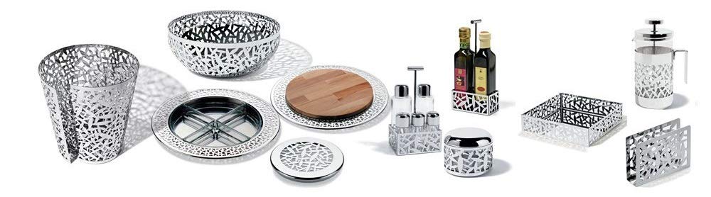 Alessi Cactus MSA28 base olio aceto acciaio traforato