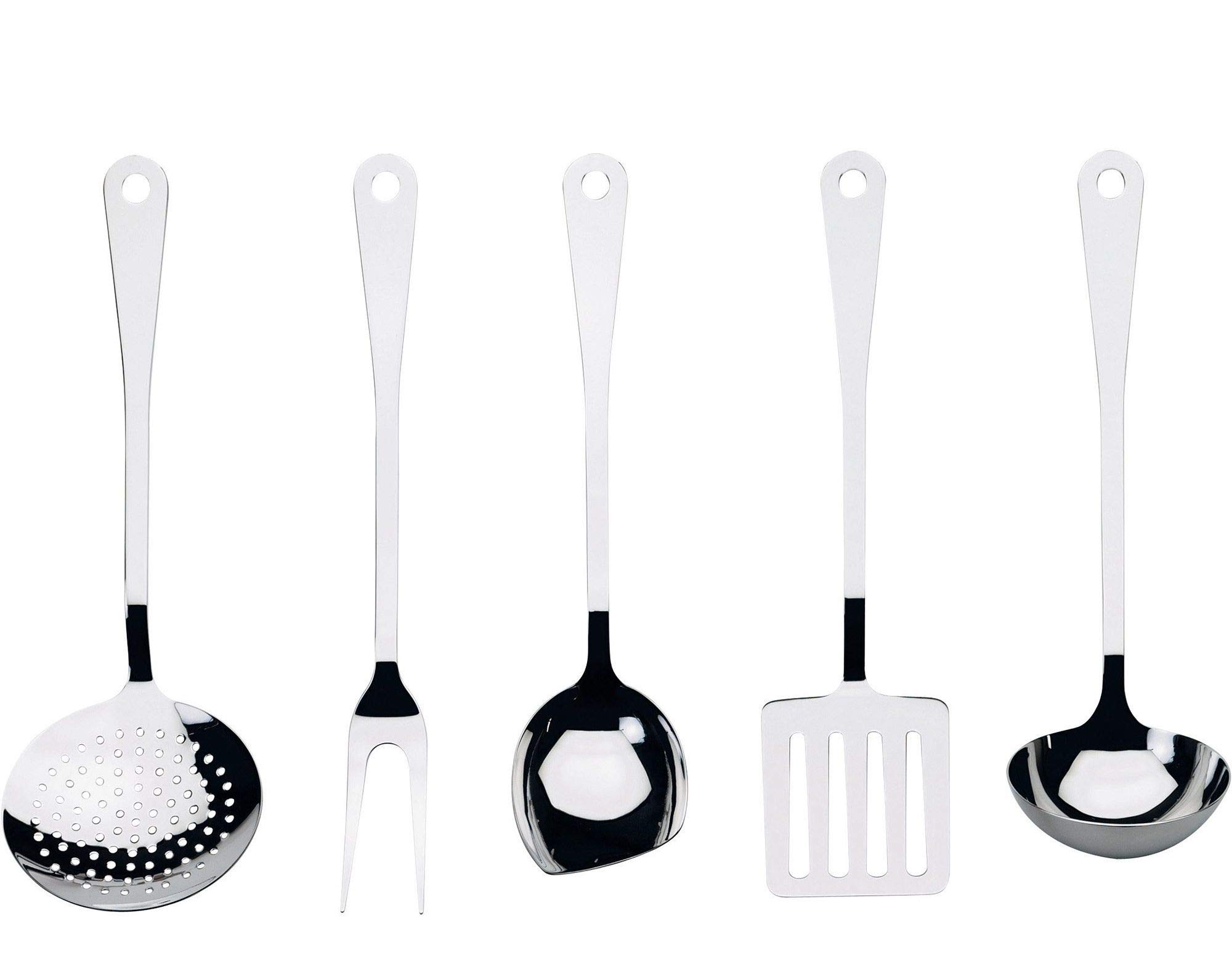 Alessi AJM19S5 set mestoli cucina 5 pezzi acciaio 18/10