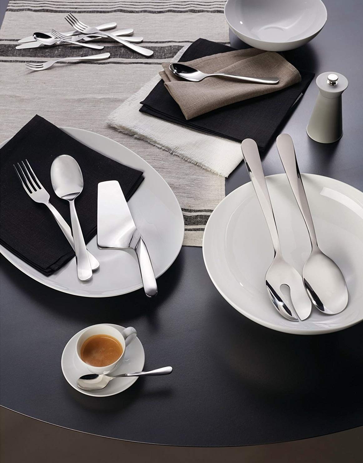 Alessi Giro UNS03/1 Cucchiaio da Tavola Set 6 Pezzi Lucido