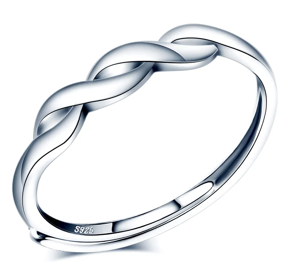 Infinionly Anello Infinito Argento 925 Regolabile Donna