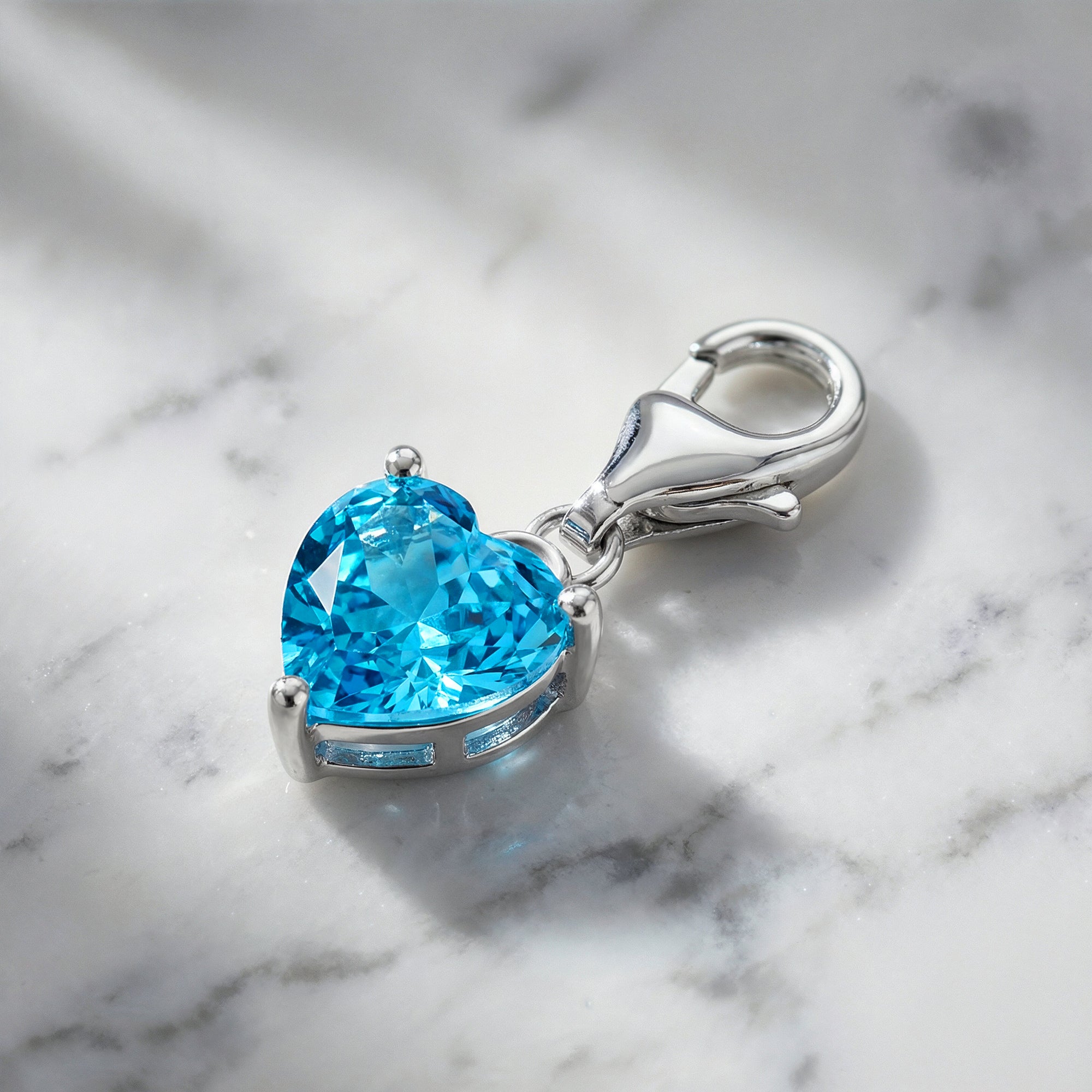 Engelsrufer Shiny Charm Cuore Argento 925 Zirconia Blu