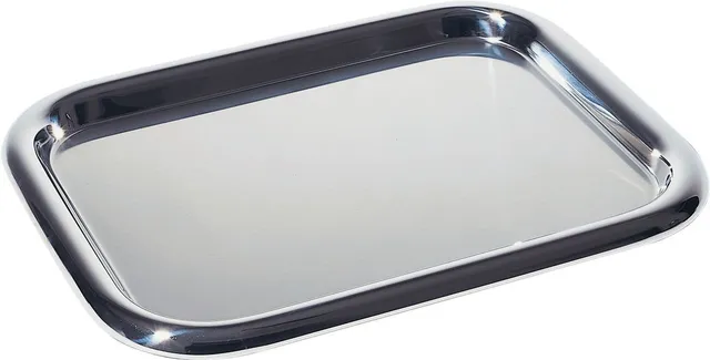 Alessi 5006/37 Vassoio Rettangolare Acciaio Satinato 39 cm