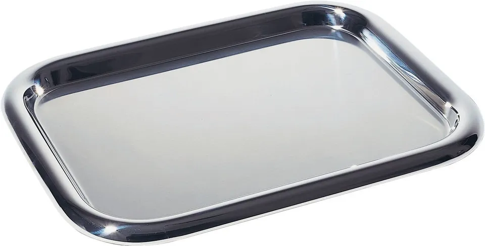 Alessi 5006/37 Vassoio Rettangolare Acciaio Satinato 39 cm