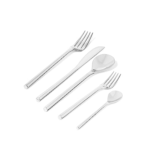Alessi TI04S5 servizio posate 5 pezzi acciaio