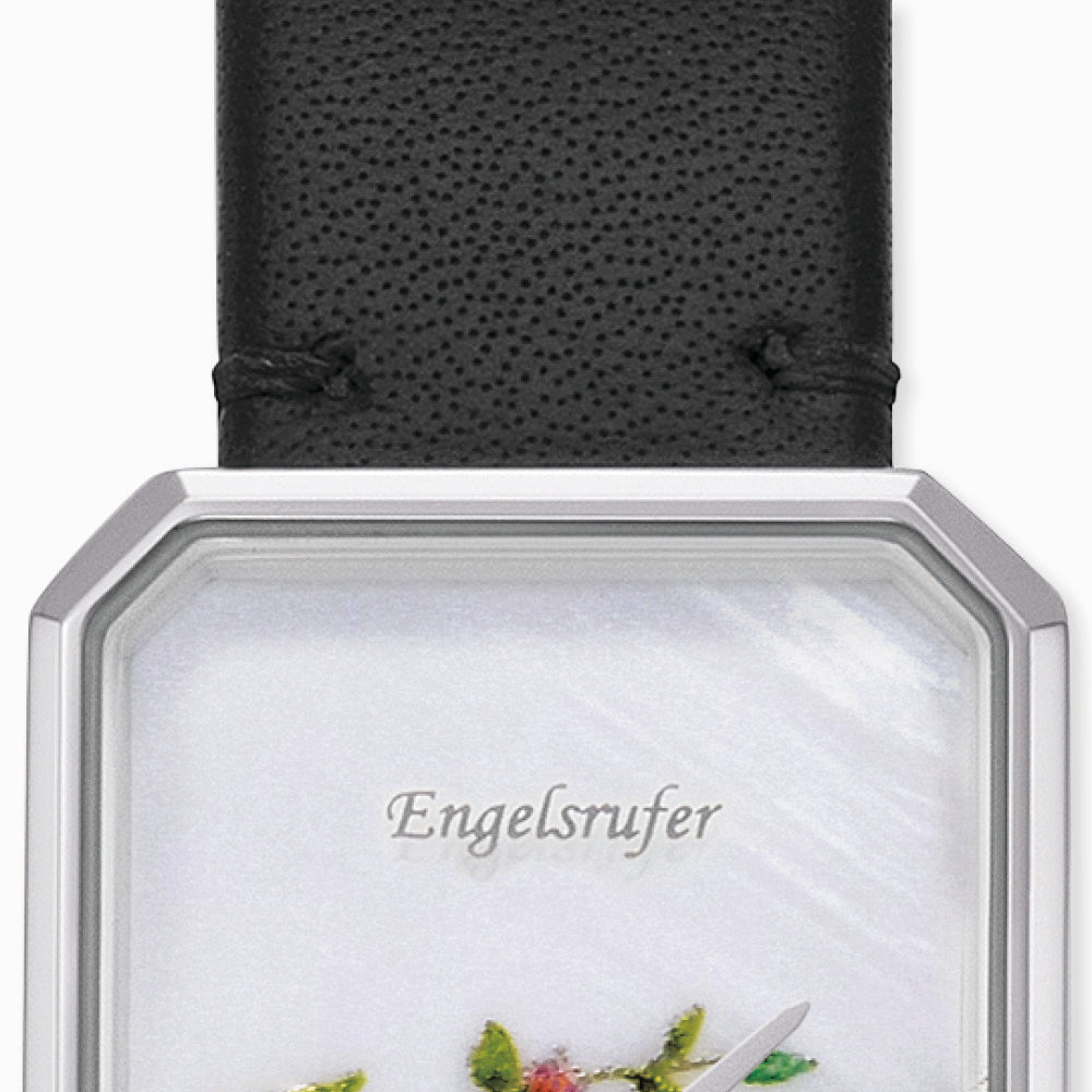 Engelsrufer Romantic Garden orologio fiore pelle nera
