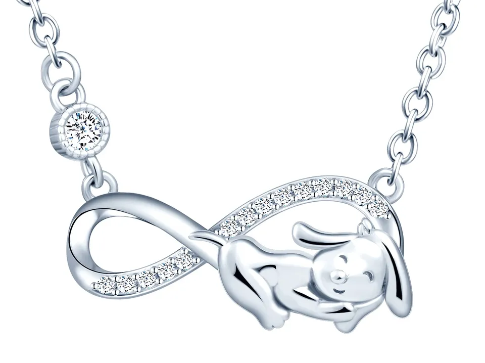 Infinionly Fashion Collana infinito argento 925 zircone