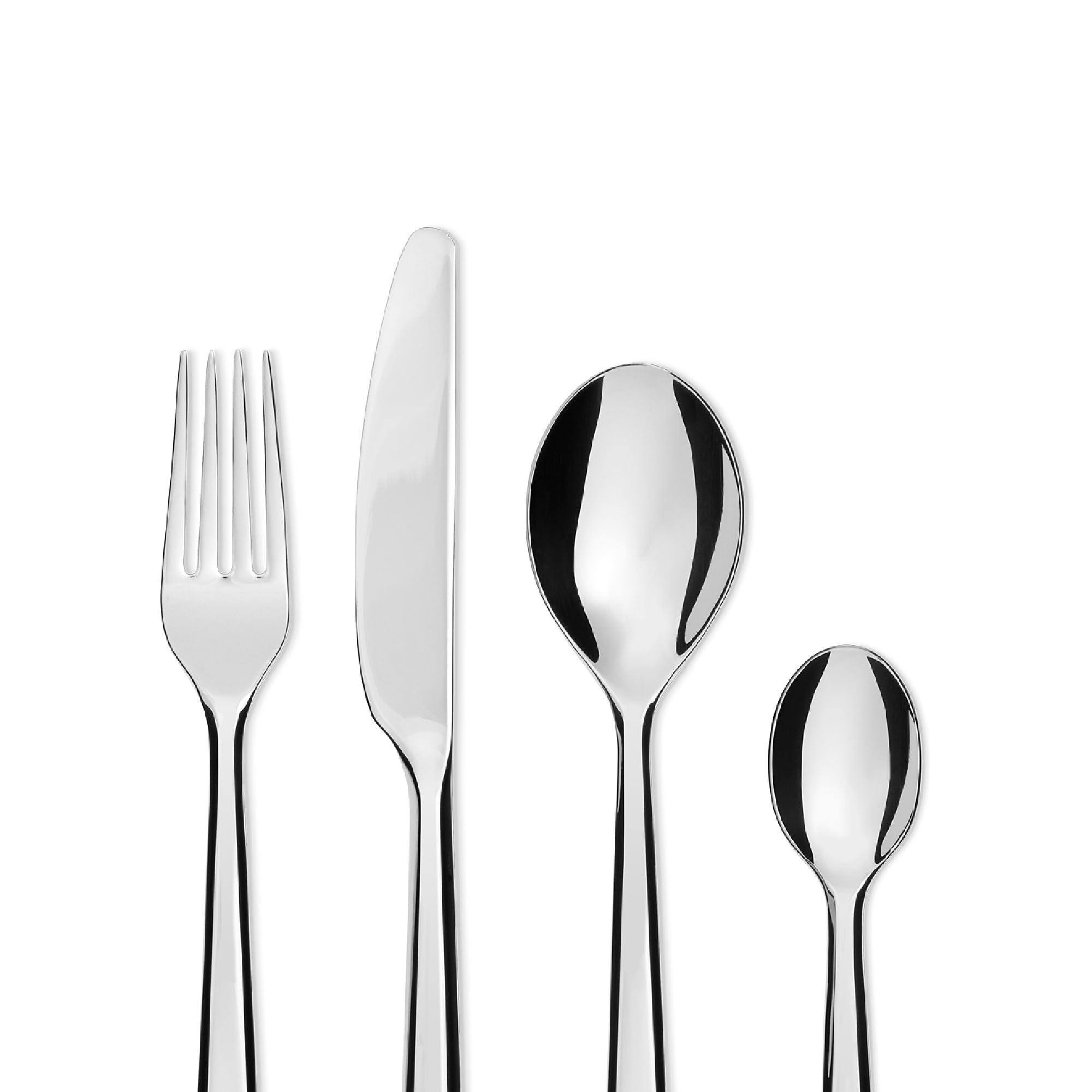 Alessi Amici BG02S24 Servizio Posate 24 Pezzi Acciaio Lucido