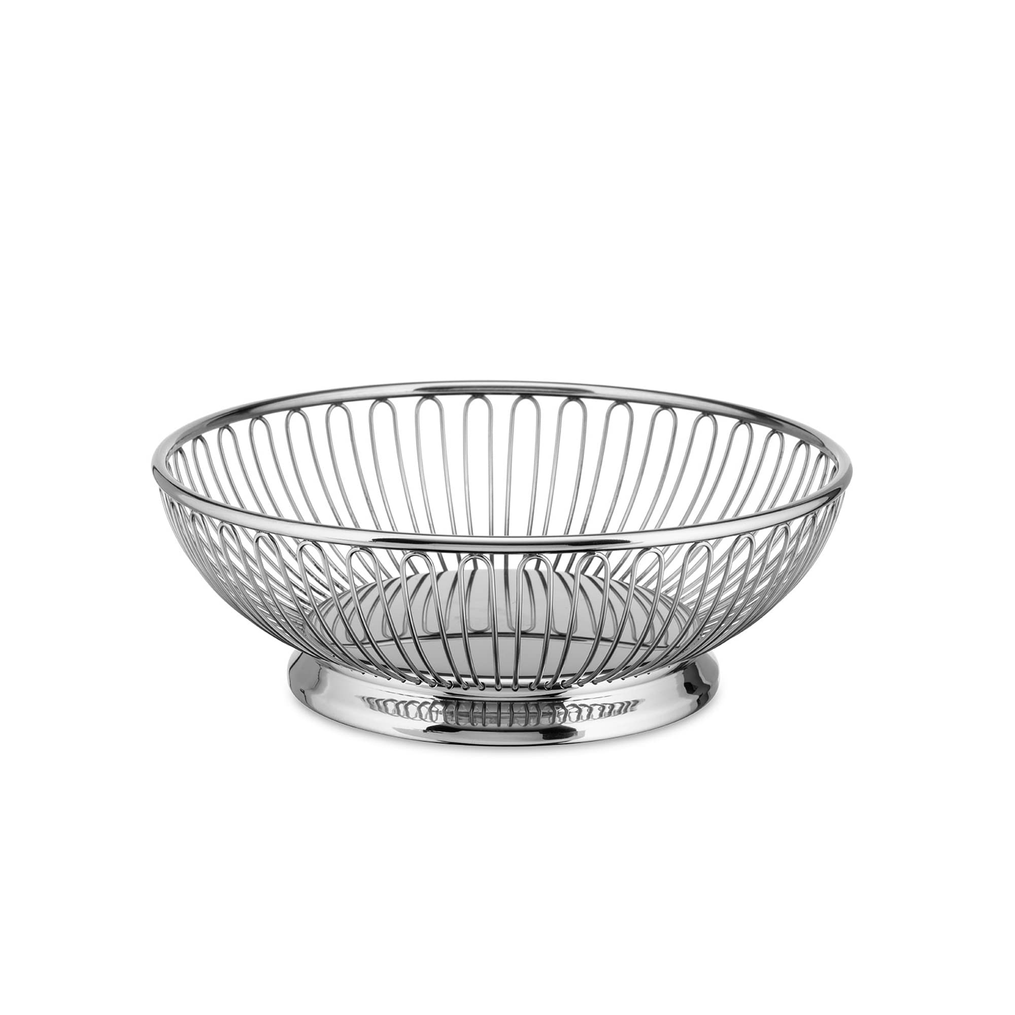 Alessi 826/24 Cestino Filo Centrotavola Acciaio 24 cm Lucido