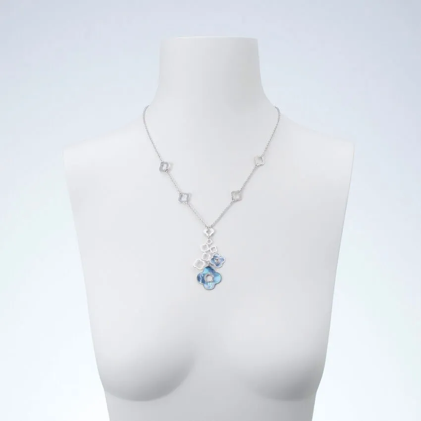 Chic Ad Hoc Collana girocollo argento madreperla grigia