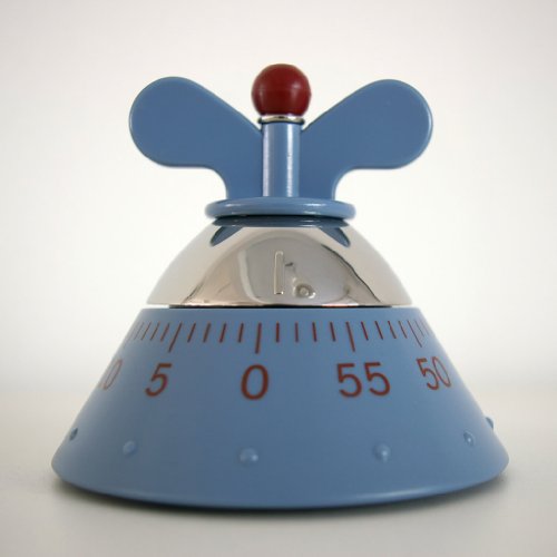 Alessi A09 Timer Cucina Meccanico Azzurro 60 Minuti