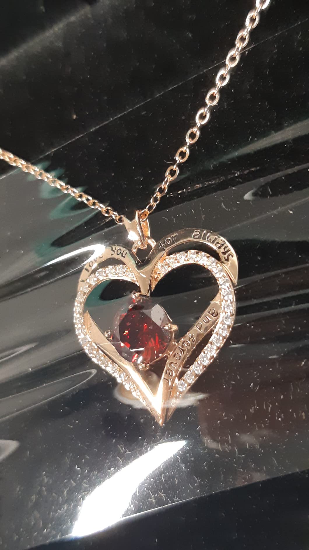 LOUISA SECRET Forever Love Heart collana cuore argento oro rosa mamma