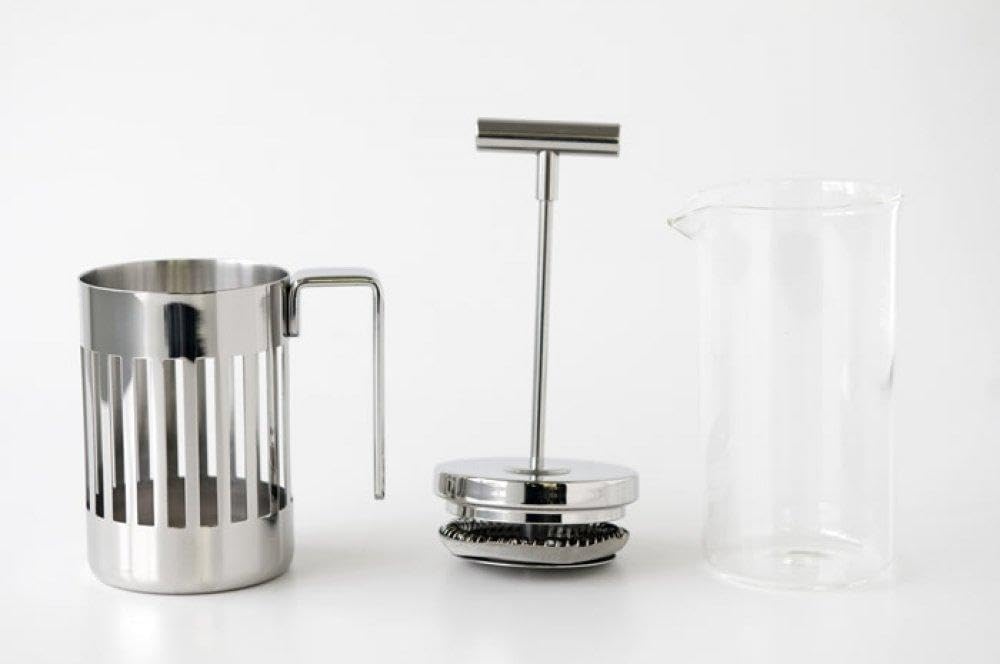Alessi 9094/8 Caffettiera 8 Tazze Acciaio Vetro 72 cl