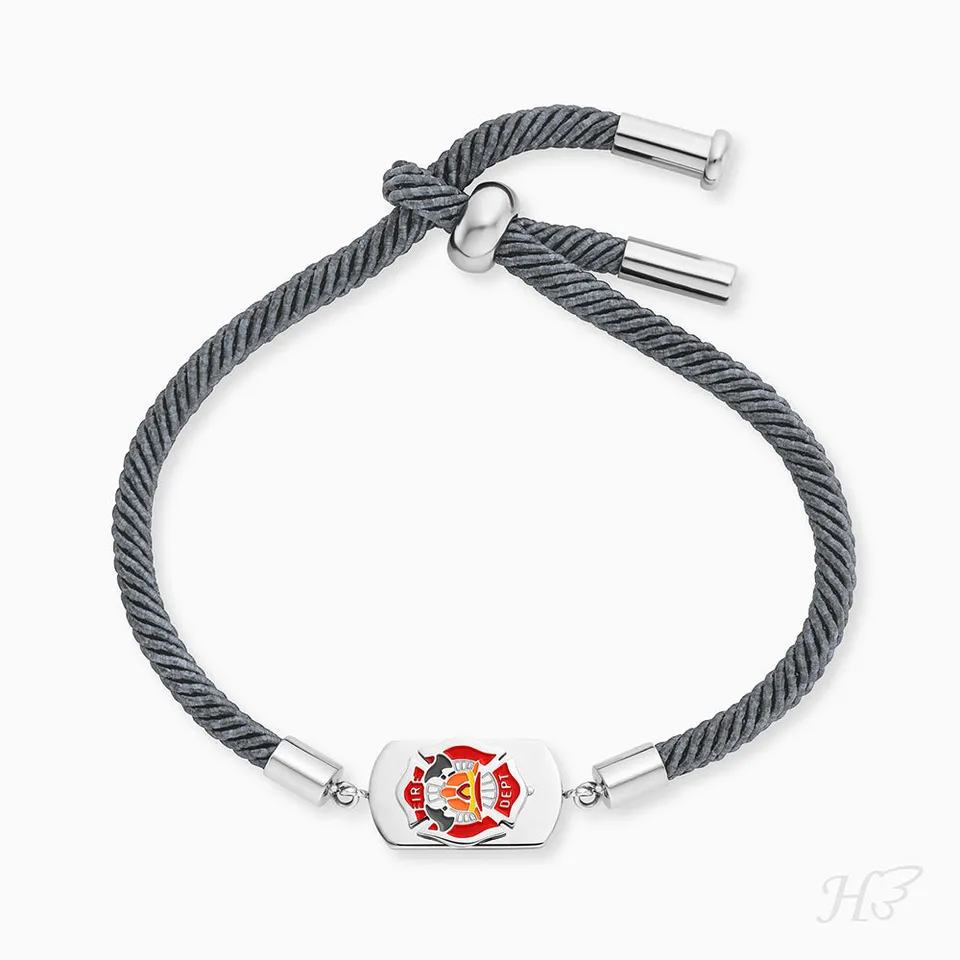 Engelsrufer Kinder bracciale pompiere acciaio smalto bimbo