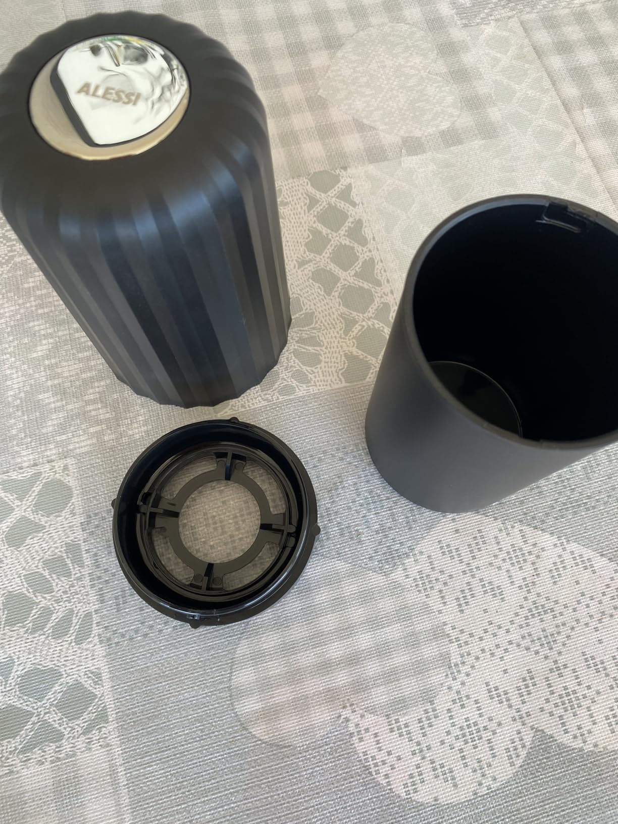 Alessi Plissé MDL20 B Svuotacapsule Nero 8,3 cm Resina