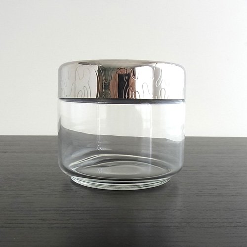 Alessi MW21/50 Barattolo Vetro Ermetico 50 cl Argento