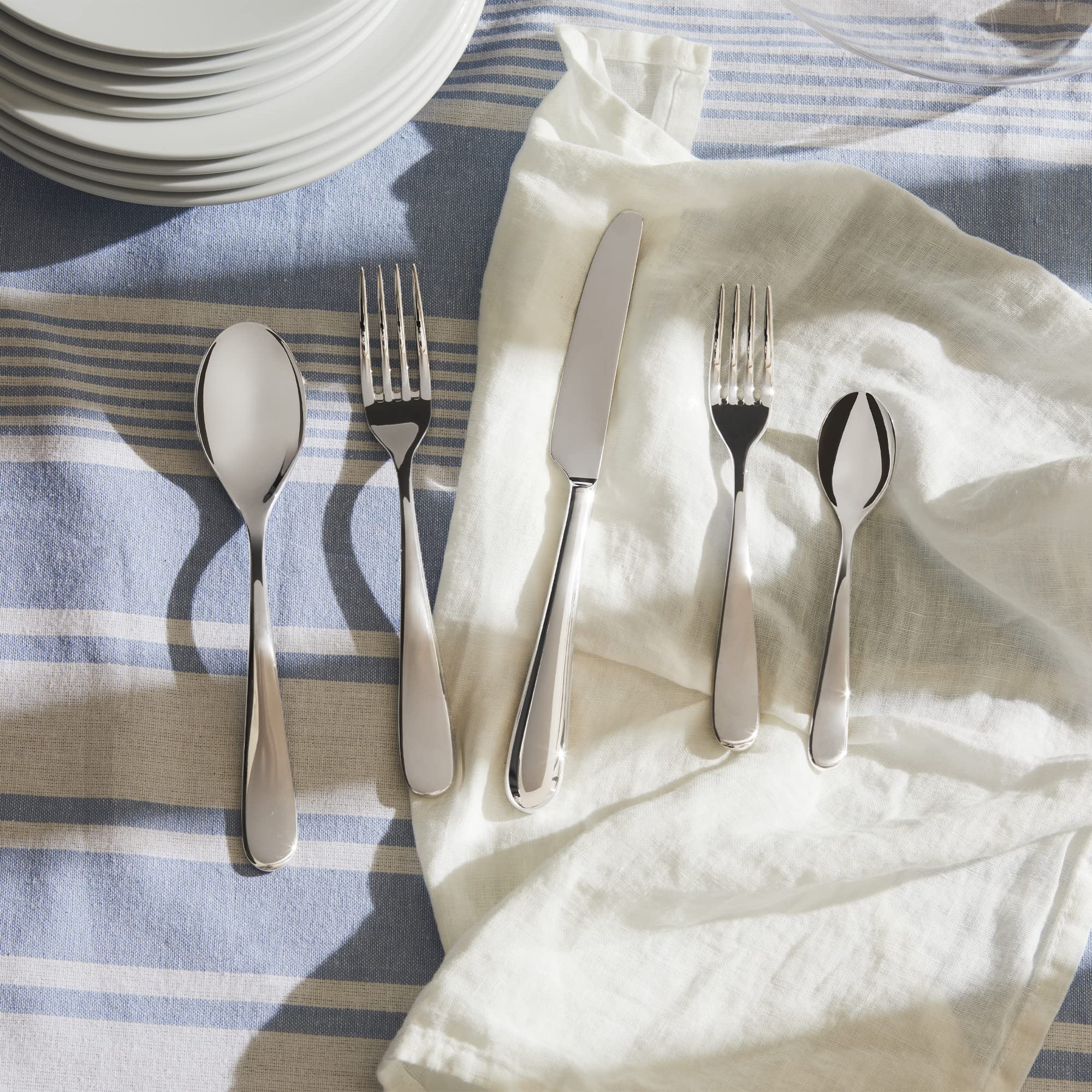 ALESSI Tavola Nuovo Milano 5180/7 cucchiaino tè acciaio set 6