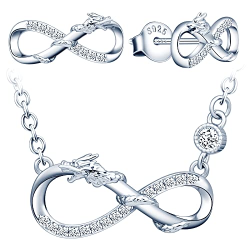 Infinionly Fashion collana orecchini argento 925 Silver