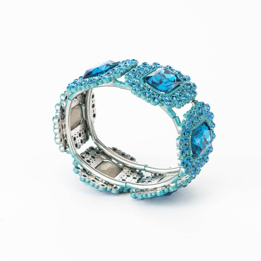 Chic Ad Hoc semirigido bracciale elastico turchese