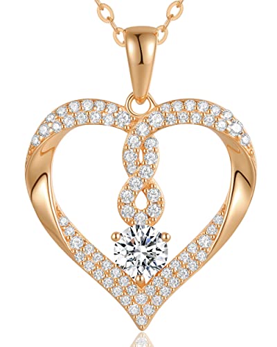 Louisa Secret Cuore Infinito Collana Oro Giallo Zirconia