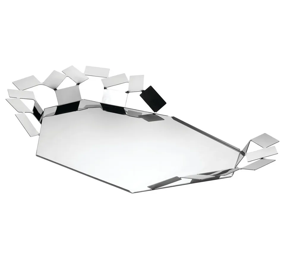 Alessi Scirocco MT07 vassoio mensa acciaio 60x35 cm
