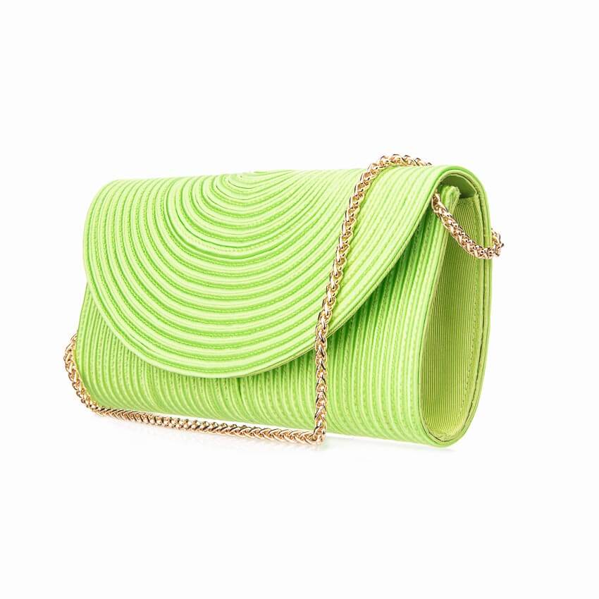 Chic Ad Hoc Pochette corda seta verde lime