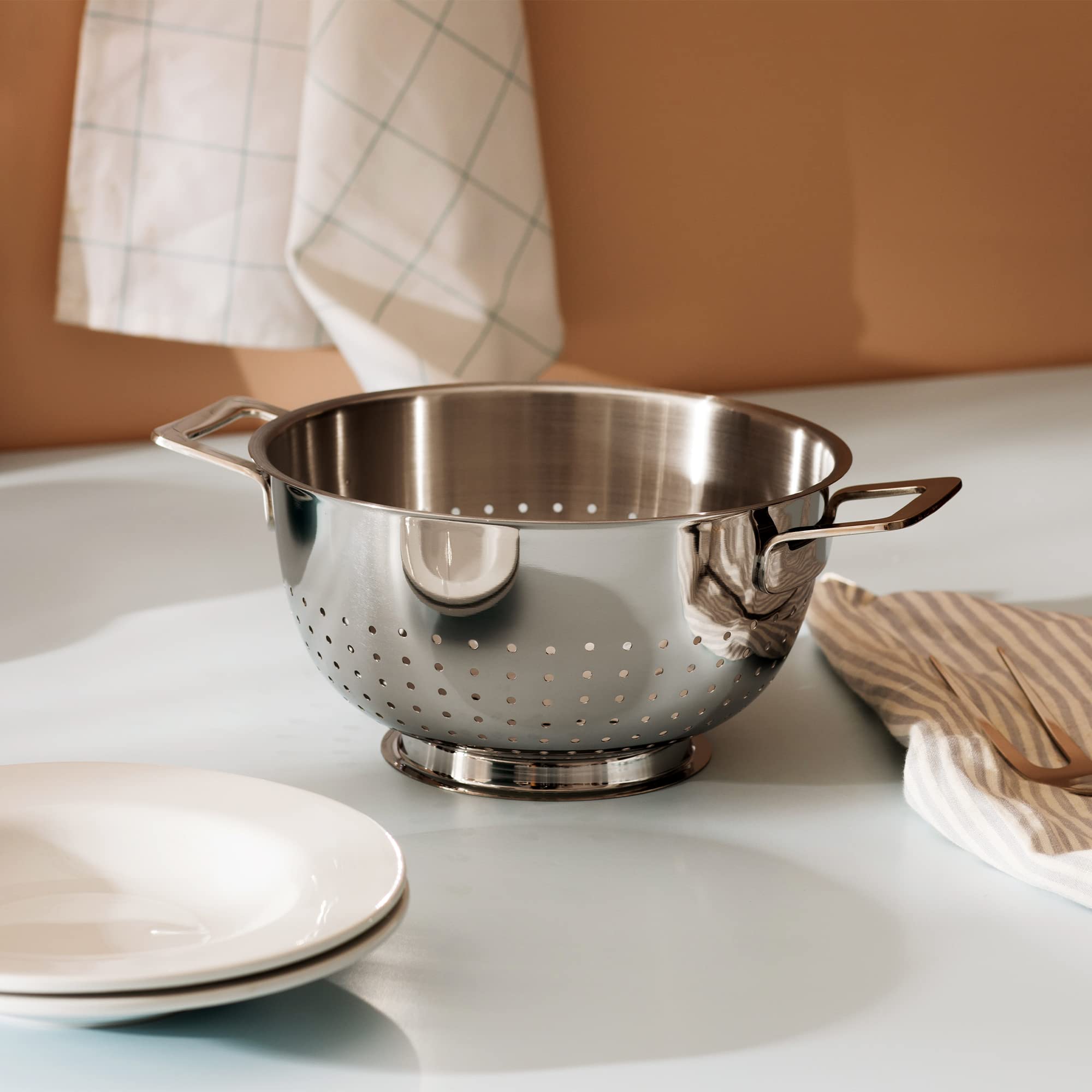 ALESSI DOMENICO Pots&Pans AJM300 Scolatoio acciaio lucido