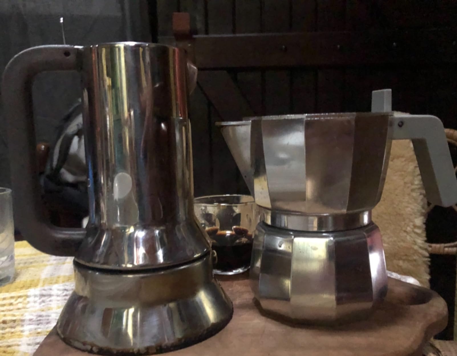Alessi DC06/3 Moka Caffettiera Alluminio 3 Tazze Grigio 15 cl