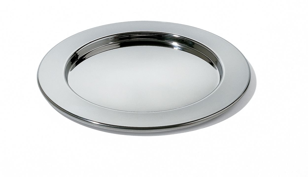 Alessi Mami SG62 vassoio rotondo acciaio 23 cm lucido