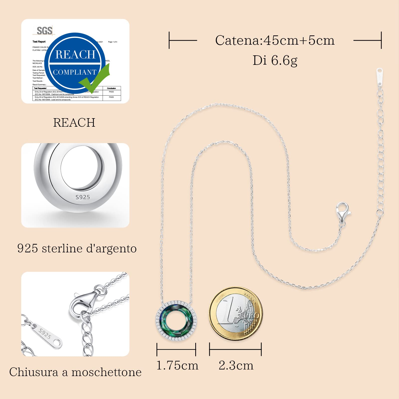 LOUISA SECRET Necklaces collana argento 925 regalo mamma