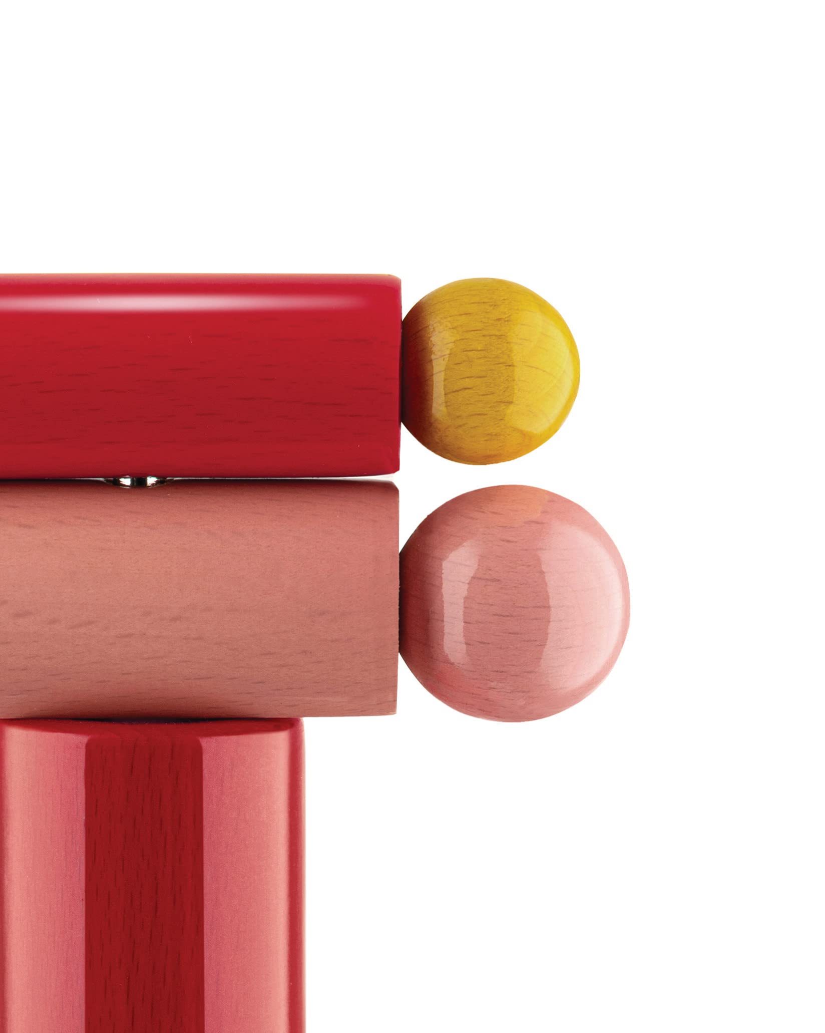 Alessi ES17 2 Cavatappi Legno Faggio Rosso Giallo Rosa