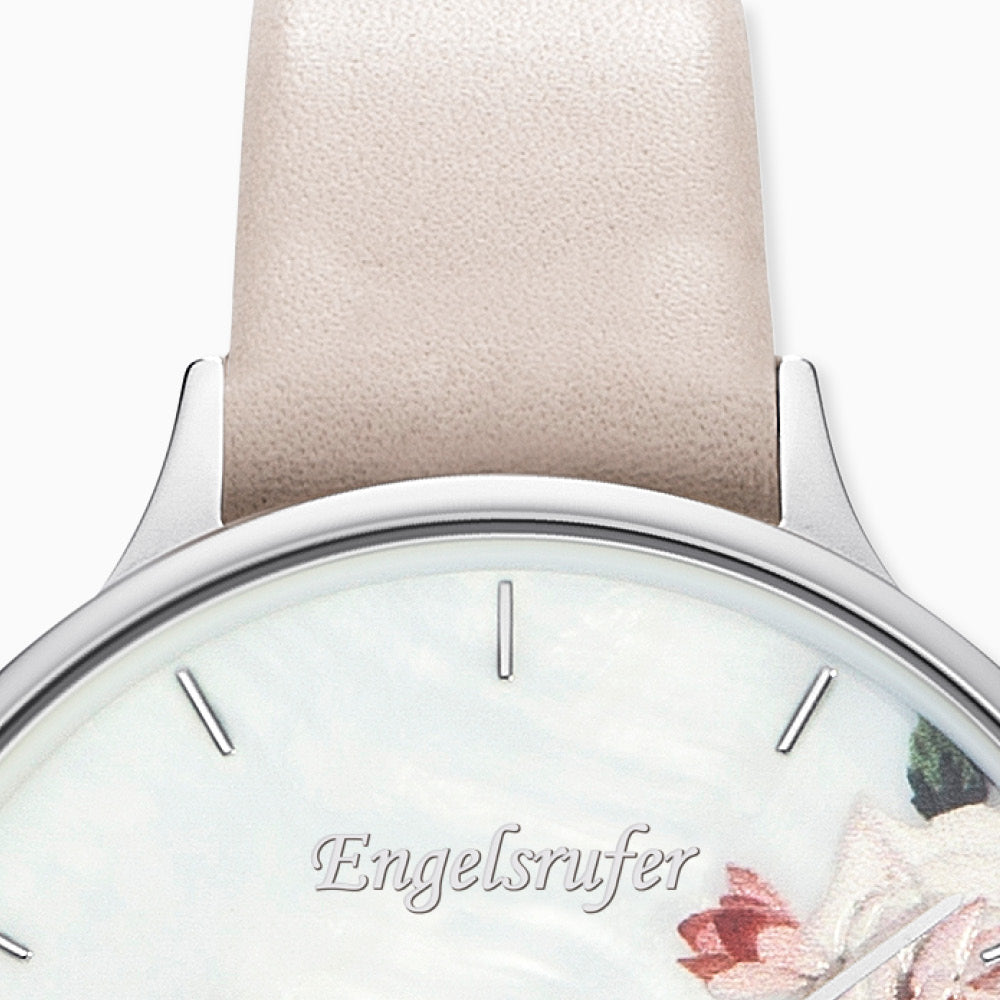 Engelsrufer Blume orologio donna pelle beige madreperla