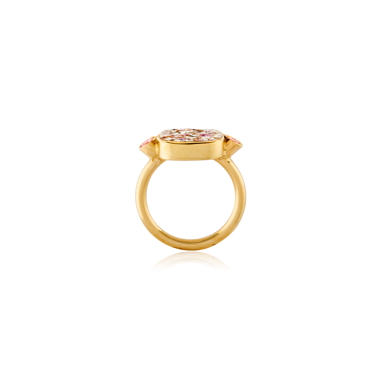 Le Sibille Cherry Blossom Anello Oro Zaffiri Rosa
