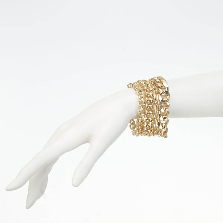 Chic Ad Hoc Bracciale Catene Color Oro Donna