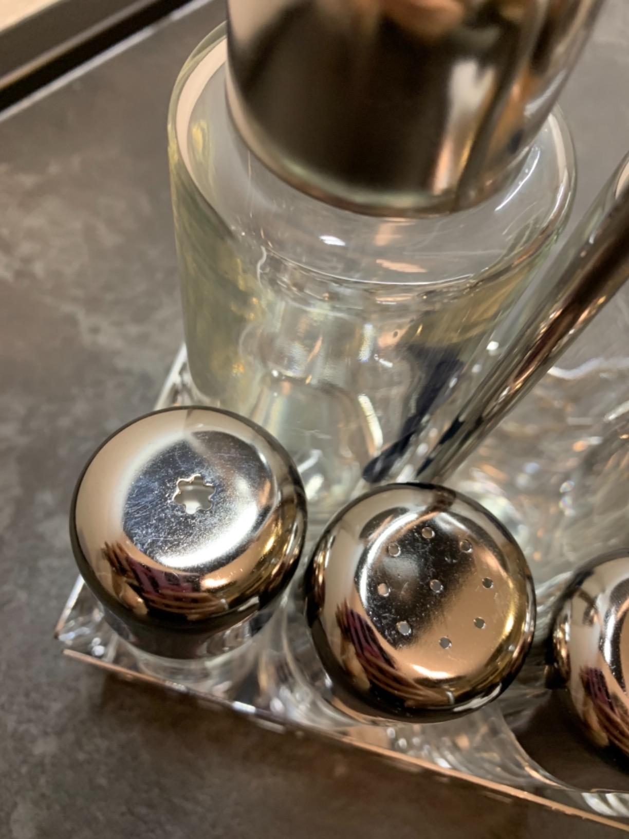 Alessi Cactus! MSA16 Servizio Condimenti Acciaio Olio Aceto