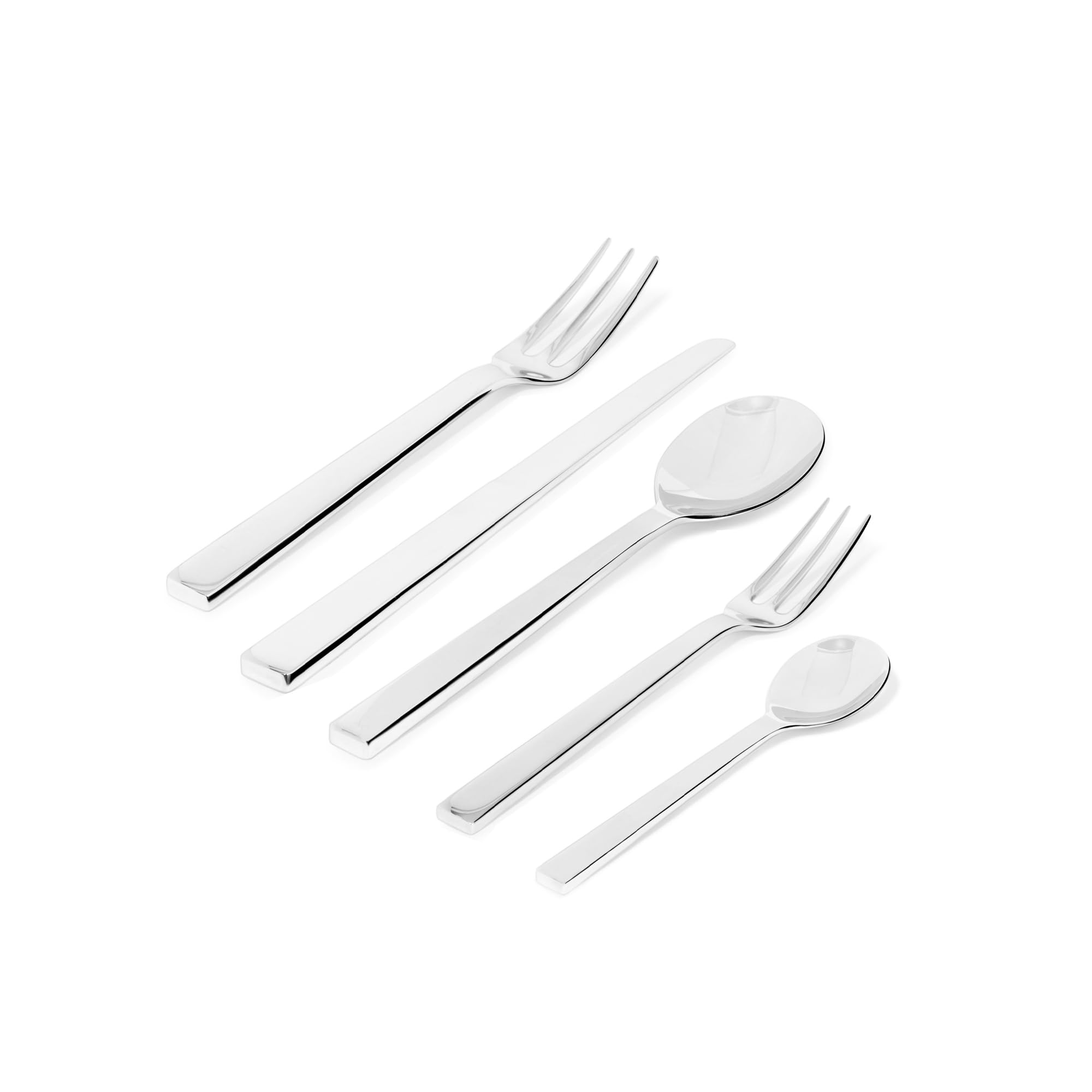 Alessi DC05S5 Santiago set posate acciaio 5 pezzi lucido