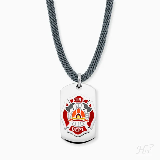 Engelsrufer Kinder collana acciaio pompieri smalto 40-48 cm