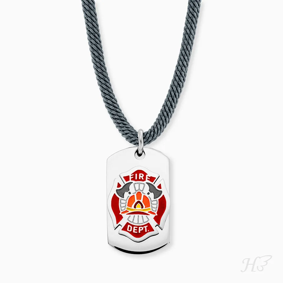 Engelsrufer Kinder collana acciaio pompieri smalto 40-48 cm