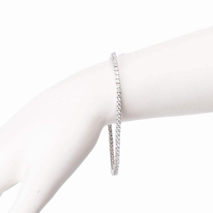Chic Ad Hoc Bracciali Tennis Classico 4 Griffe Bracciale Taglia S