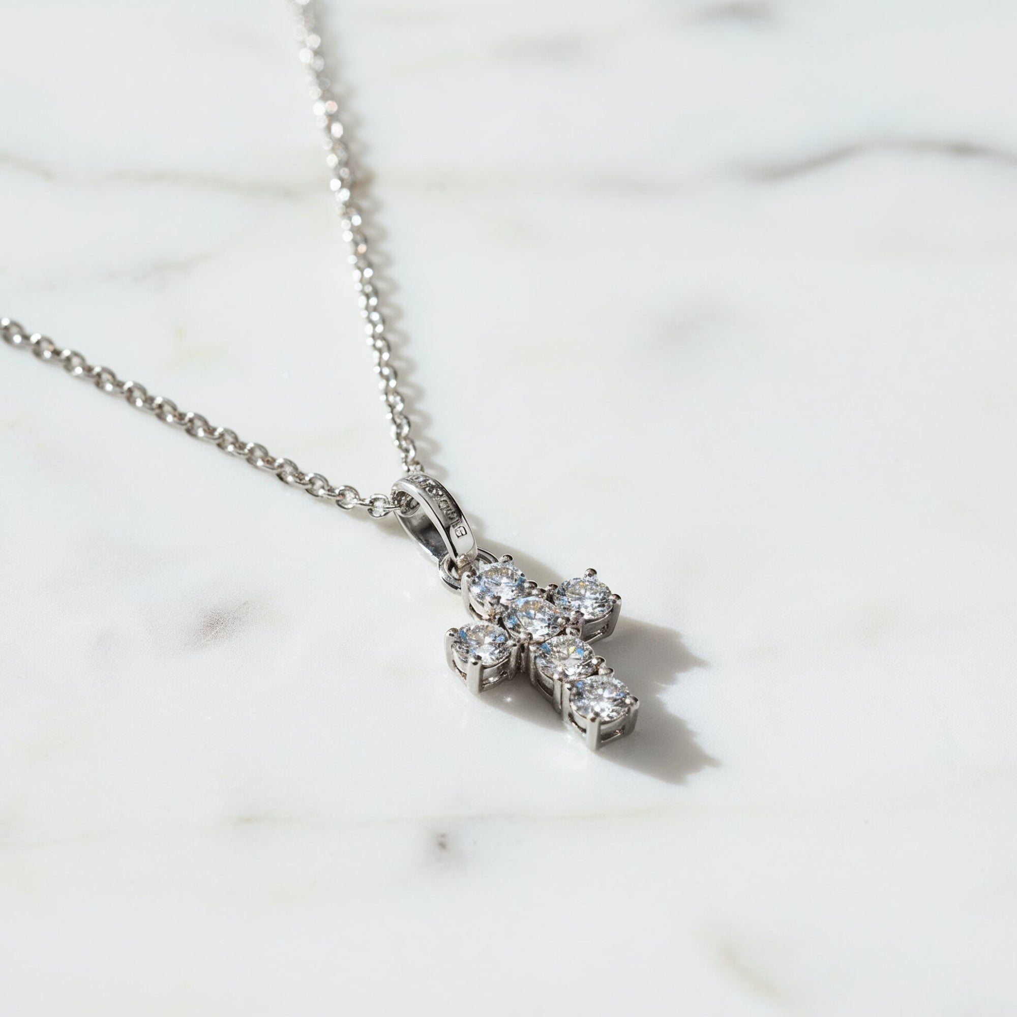Engelsrufer Collana argento 925 croce zirconia