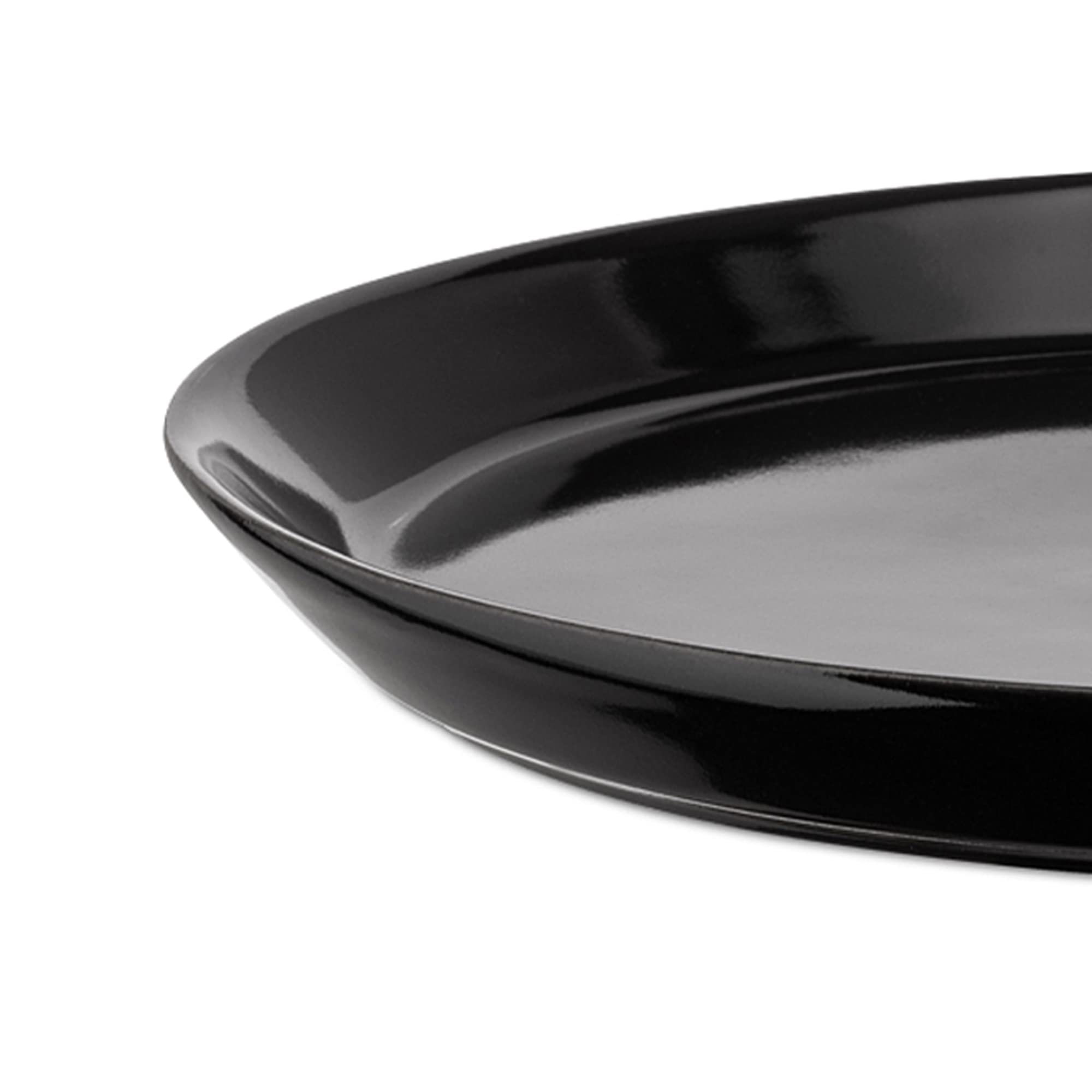 Alessi Tonale DC03/5 B Set 4 Piatti Dessert Nero Grès