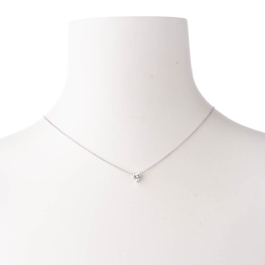 Chic Ad Hoc Collana girocollo argento ciondolo cuore