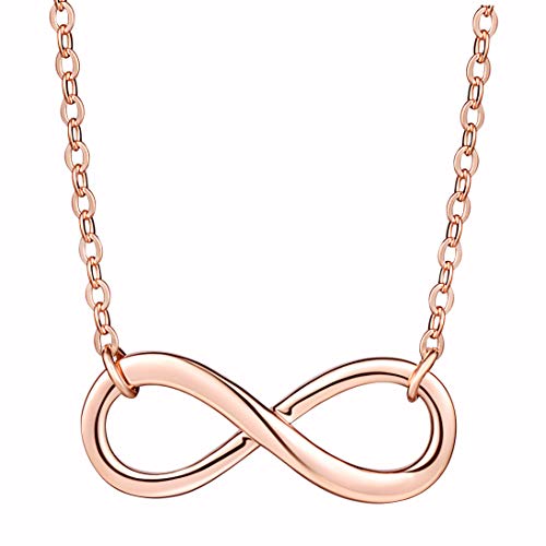 Infinionly Fashion Collana Infinito Argento 925 Oro Rosa